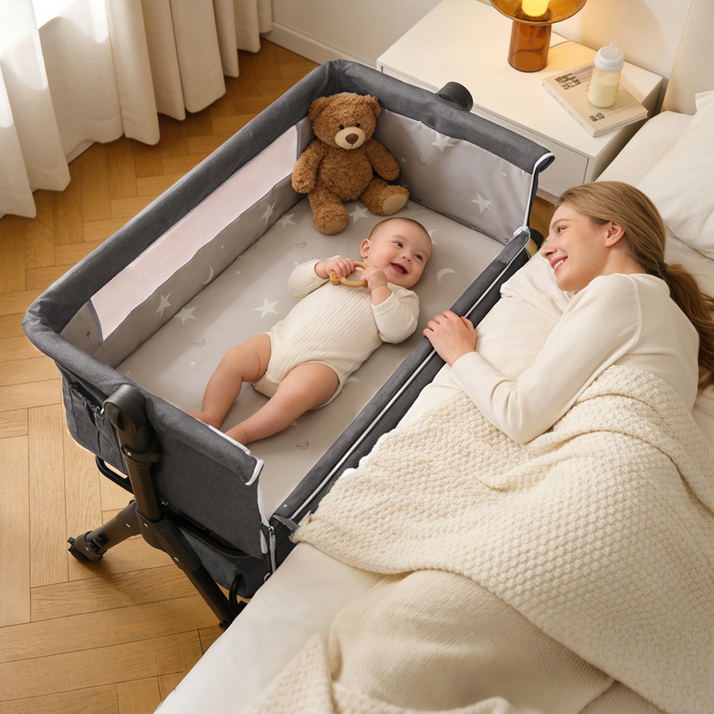 Baby Nursery Trolley - Baby-Babybett 3-in-1, Baby-Babybett zum Anbringen am