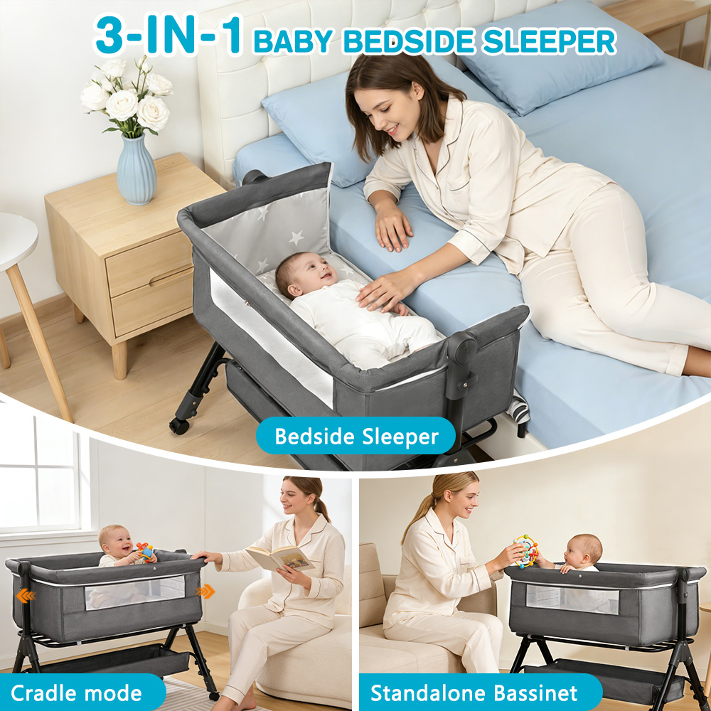 Baby-Babybett 3-in-1, Baby-Bab – Baby Nursery Trolley Bewertung und Preis