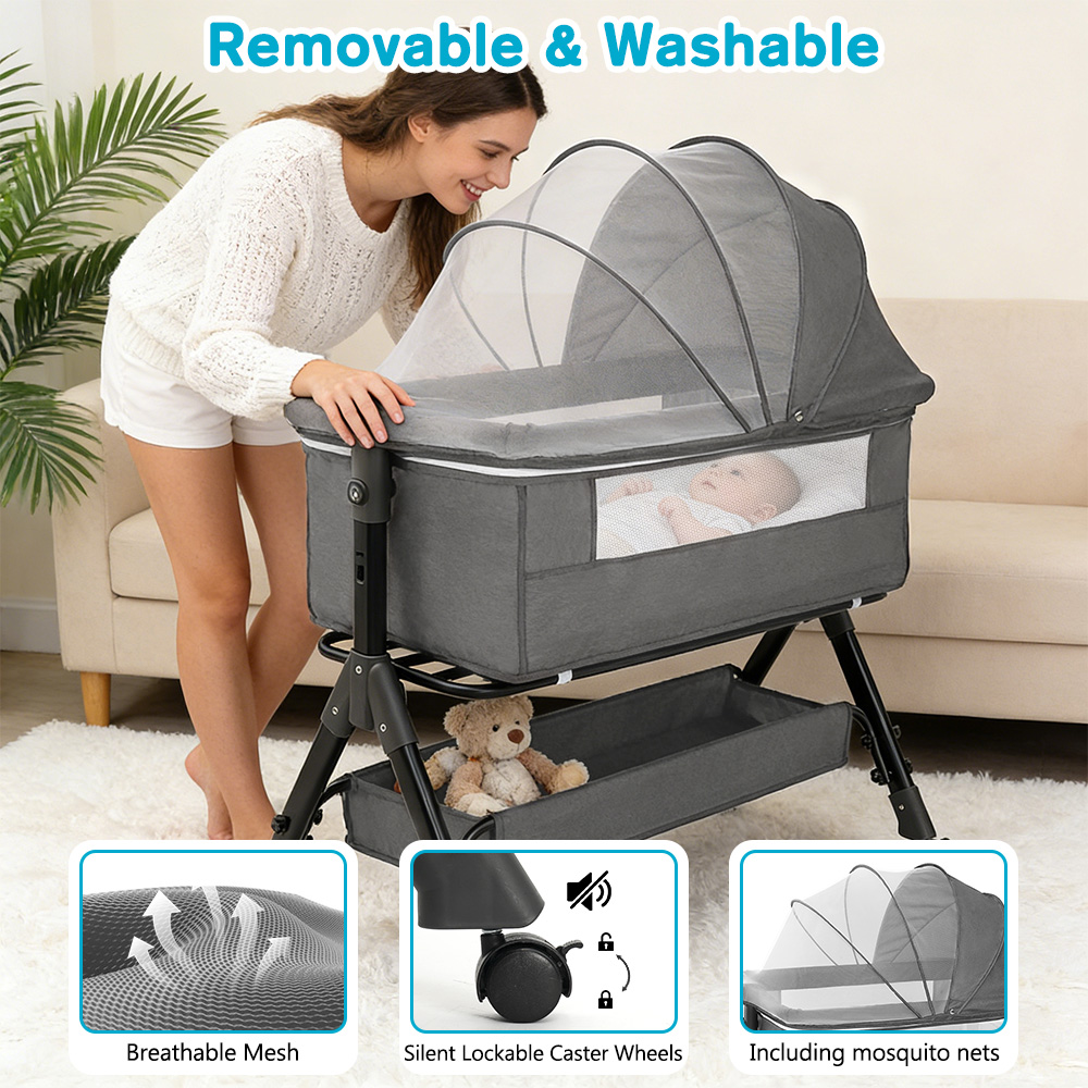 Baby-Babybett 3-in-1, Baby-Bab – Baby Nursery Trolley Bewertung und Preis