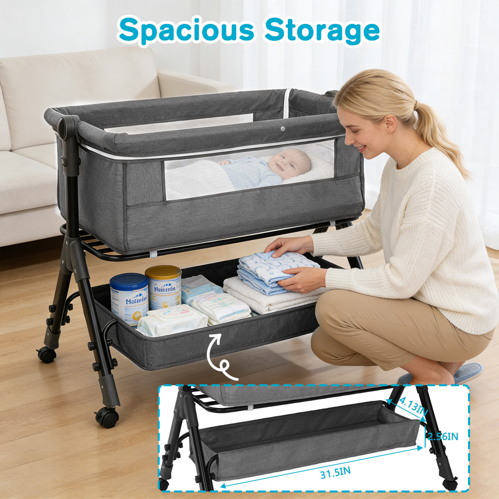Baby-Babybett 3-in-1, Baby-Bab – Baby Nursery Trolley Bewertung und Preis